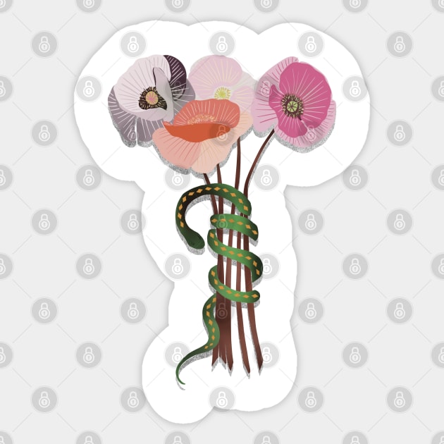 Poppy Boiuquet Sticker by Halley G-Shirts